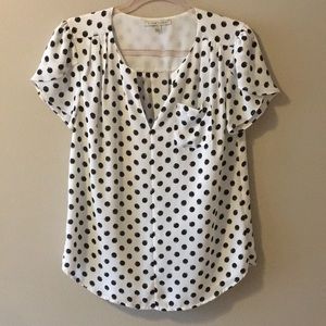 41 Hawthorne Stitch Fix Carol Polka Dot Blouse S
